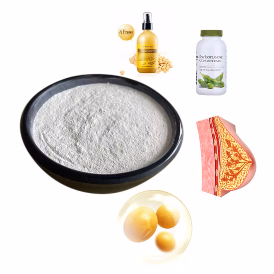 Argc Manufacturer Hot Supply Non-GMO Soybean Extract Phytoestrogen Soy Isoflavone CAS 574-12-9